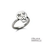 BELIEVEINMIRACLE ビリーブインミラクル SKULL FAMILY RING スカル ファミリー リング 子ども ( 星とハート ) 正規品 指輪 シルバー ドクロ 二宮こずえ