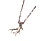 Blue Bayer Design голубой be year дизайн Deer Antler олень. угол колье стандартный товар подвеска длинный цепь олень Vintage Gold bronze золотой медь перемещение...