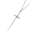 Blue Bayer Design голубой be year дизайн Needle Sword Necklace (White Bronze) игла so-do колье ( белый bronze ) стандартный товар подвеска одна сторона...