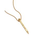 GILES &amp; BROTHER Jai rus and Brother RAILROAD SPIKE PENDANT NECKLACE Laile load шиповки подвеска колье стандартный товар Gold латунь...
