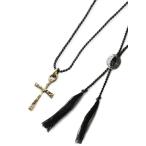 HARIM - обод decayed cross Brass and silkti Kei do Cross латунь and шелк HRP029BRSC колье подвеска 