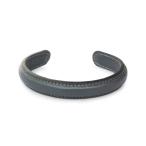 ITUAISitu лёд CHEVRE BANGLE (ARDOISE)she-bru браслет arudowa-z стандартный товар браслет кафф коза кожа кожа темно-серый подарок мужской rete...