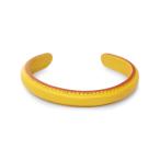 ITUAISitu лёд CHEVRE BANGLE (YELLOW)she-bru браслет желтый стандартный товар браслет кафф коза кожа кожа подарок мужской женский Uni sek...