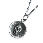 ショッピングダウニー Lee Downey リーダウニー Marcury Dime Skull Necklace / スカル ネックレス ペンダント マーキュリーコイン シルバー ドクロ メンズ レディース