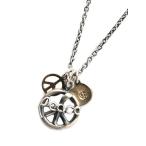 SunKu thank 39 Peace Necklace / SK-044 стандартный товар деталь колье подвеска серебряный латунь Gold красный бисер красный flat Japanese wakin серебряный мужской reti-...