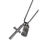 THEFT theft Vintage монета Cross &amp; перо колье стандартный товар подвеска очарование пара подарок подарок популярный бренд модный 