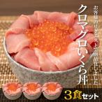 【３食セット】クロマグロいくら丼