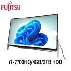 Fujitsu ESPRIMO FH77/B1 23.8型フルHD i7-7700HQ/4GB/2TB HDD/Windows11/WPS Office搭載 Webカメラ 中古デスクトップパソコン 初期設定済
