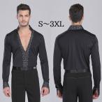 ラテン練習着競技着メンズトップス社...