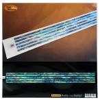 Jockomo ギターをカスタマイズ インレイステッカー スティック-3mm幅 (BL)