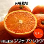ショッピングオレンジ 中川農園の有機ブラッドオレンジ 有機栽培 愛媛県産 混在約１kg モロ種タロッコ種混在 ＊送料込　＊常温便発送