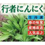 行者ニンニク　葉・北海道産1kg（250g×4袋）　醤油漬けや餃子に最高　生冷凍　ギョウジャニンニク