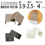 連結金具 オープンラックシステム専用 同色2個セット ライトブラウン ブラック ホワイト 連結用パーツ オープンシェルフ 送料無料 OPR-PLT