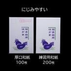 【OUTLET】絵手紙用はがき にじみやすい 厚口和紙100枚 練習用200枚