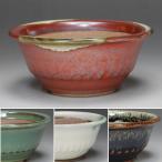 (伊予路園) (盆栽鉢)  小石原焼/外縁胴縄丸鉢 4色セット(左右12cm) (ミニ鉢〜小鉢)