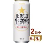 サッポロ 北海道生搾り 500ml 48本（6缶パック×4入×2ケース）