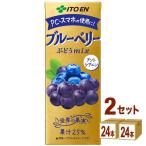 ショッピングブルーベリー 伊藤園 ブルーベリーmix 紙パック 200ml 2ケース(48本)