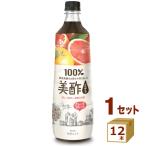 【特売】お酢 CJフーズ 美酢 ミチョ グレープフルーツ ペット 900ml×12本