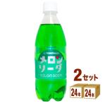 友桝飲料 メロンソーダ ペット 500ml 2ケース (48本)
