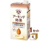 グリコ アーモンド効果 3種のナッツ砂糖不使用 紙パック 1000ml×6本