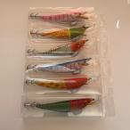 エサ巻きエギ 夜光 6個セット テーラー 餌木 スルメイカ ヤリイカ 剣先 エギング 餌巻き 青系 ピンク系 勝負パンツ系