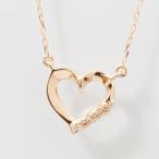 ネックレス レディース 10k ゴールド k10 金属アレルギー対応 10金  天然 ダイヤモンド  ...