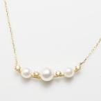 ネックレス レディース 18k ゴールド k18 金属アレルギー対応 18金 ダイヤモンド パール  ...
