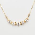 ネックレス レディース 18k ゴールド k18 金属アレルギー対応 18金 ダイヤモンド ライン  ...