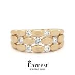 3連風ダイヤリングリング指輪ダイヤ...