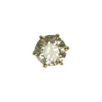ダイヤモンド ピアス 一粒 片耳 ゴールド 0.3カラット 鑑定書付 0.315ct Dカラー VS1クラス 3EXカット H&amp;C CGL