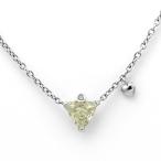 ダイヤモンド ネックレス プラチナ 1.0ｃｔ 鑑定書付 1.60ct FLYカラー VS1クラス TRIカット CGL 0.05ct
