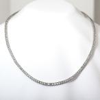 ダイヤモンドテニスネックレス　ダイヤモンド ネックレス　K18WG　15.00ct　激安　送料無料