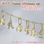イニシャル ペンダントトップ小さくて可愛い K18ダイヤモンド イニシャル ヘッド チェーン別売り 誕生日 ジュエリー プレゼント