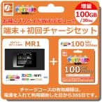 MR1　ポケットWiFi本体　プリペイドWiFi 100GB/365day セット　+100GB/30day