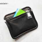 (正規販売店) アニアリ aniary ミニ ポーチ マルチケース メンズ レディース リアリティレザー Reality Leather 本革 黒 ブラック 28-08007 (ネコポス対象)