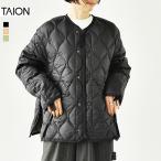 ショッピングSH- (返送料無料)タイオン TAION ダウン ジャケット ミリタリー M65 ショート ダウンジャケット レディース 秋 冬 ブルゾン S M L M65LSZBML-1SH