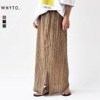 ホワイト WHYTO. スカート gather design skirt ギャザ