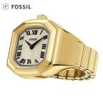 FOSSIL フォッシル ES5446 Harlow WATCH RING ウォッチリング 二針 ゴールドトーン ステンレス 時計 フリーサイズ 正規品 新品 ケース付