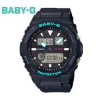 CASIO カシオ Baby-G BAX-100-1AJF レディース 腕時計 G-LIDE ブラック×ミントグリーン タイドグラフ