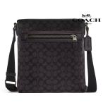 ショッピングメッセンジャー COACH アウトレット コーチ CW227 QBMI5 スリム メッセンジャー・シグネチャー ジャカード 斜め掛け ショルダーバッグ チャコールブラック メンズ 新品