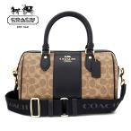 COACH コーチ アウトレット CW376 IMQRX シグネチャー 2Way クロスボディ ミニボストン タン×ブラック 新品 ラッピング不可