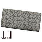 dunhill ダンヒル 21R2100LT038R シグネチャー Granite コートウォレット ブラック 小銭入れ付 長財布 メンズ 男性用 グレー 新品