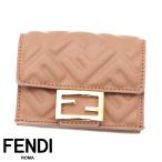 FENDI フェンディ 8M0395 AAJD F1SK3 FFダイヤモンド 三つ折り財布 コンパクトウォレット バレットローズ レディース 女性用 ピンク 新品