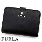 ショッピングフルラ FURLA フルラ WP00315 ARE000 O6000 カメリア コンパクトウォレット 小銭入れ付 二つ折り財布 ミディアム財布 ブラック 新品