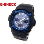 CASIO G-SHOCK AWG-M100A-1AJF カシオ　メンズ　腕時計　デジアナ ソーラー電波 ブラック×メタリックブルー