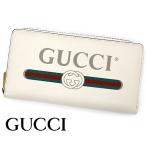 GUCCI グッチ 496317 0GCAT 8820 アウトレット ヴィンテージロゴ ウェビング プリント メンズ レディース 小銭入れ付 ラウンドファスナー 長財布　オフホワイト