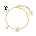 LOUIS VUITTON ルイ ヴィトン M00587 LV アイコニック ストーン付 ブレスレット アクセサリー レディース ゴールド 新品 箱付