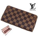 LOUIS VUITTON　ルイ ヴィトン N60046　ダミエ ジッピー・ウォレット　小銭入れ付　ラウンドファスナー長財布　ローズ・バレリーヌ