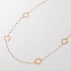 サークルモチーフ カットボール ネックレス K18 YG 約80cm 重さ約4.2g K18ネックレス イエローゴールドネックレス 18金 ネックレス レディース