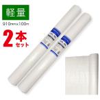 ホワイトシート ロール 100m 900mm 2本セット 軽量 薄手 雨よけ 風よけ 日よけ 建築現場 内装 工事 店舗改装 イベント 足場 養生 シート RS-9100-WHT-2SET